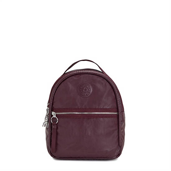 Kipling Kae Metallic Sırt Çantaları Bordo | TR 1625AH